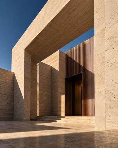 عمارة حجرية معاصرة